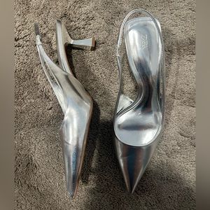 Brand New Zara Silver Heels